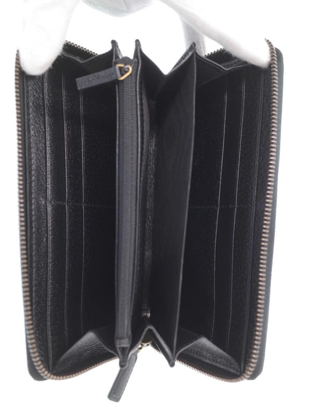 Gucci Around Zipper GG Long Round Zip Marmont Leather Wallet - Picture 3 of 5